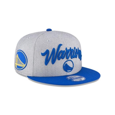 Golden State Warriors Gorra | New Era Official NBA Draft 9fifty Snapback Cap Mexico - Grises